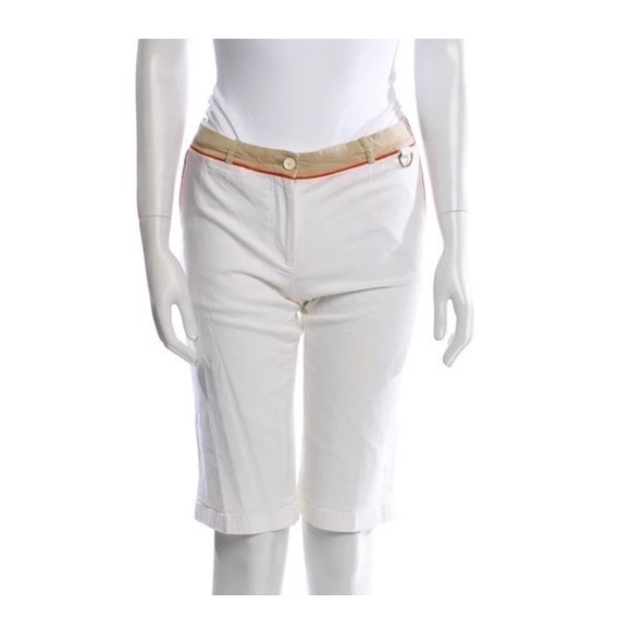 Celine Bermuda White Preppy Shorts Size 36/XS Quiet Luxury Old Money Summer - Picture 4 of 16